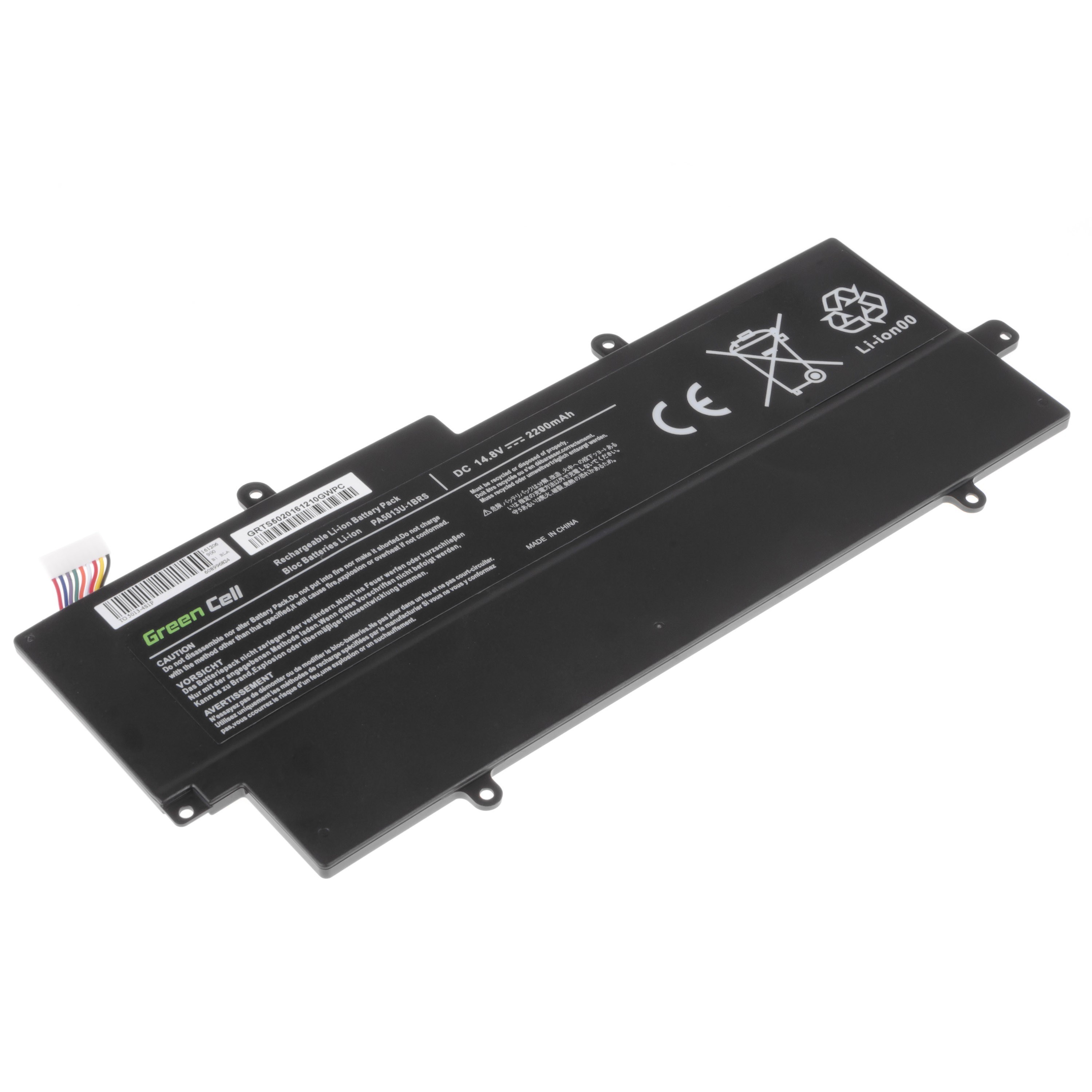 Batterij voor Toshiba Portege Z830 Z835 Z930 Z935 / 14,4V 2200mAh
