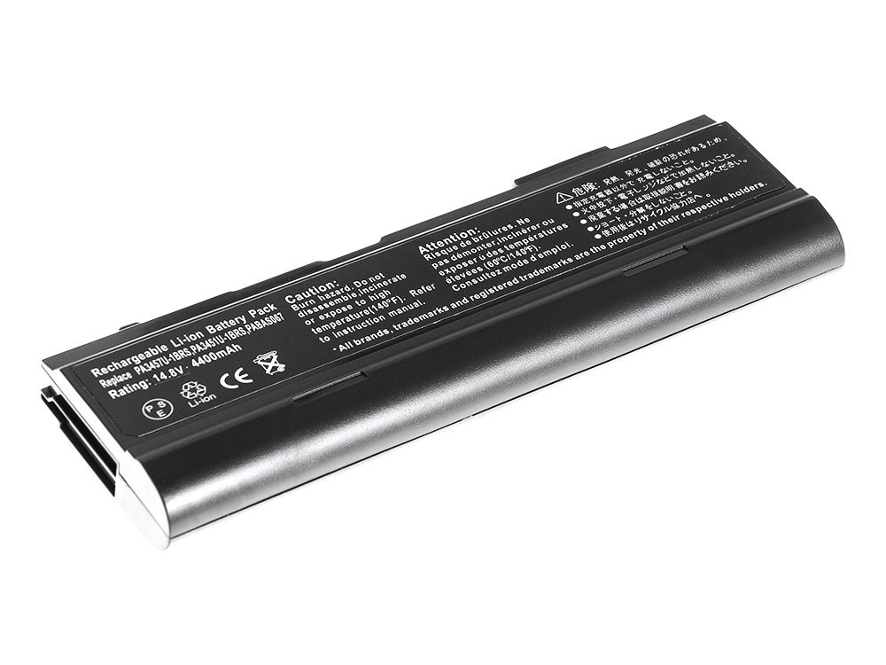 Batterij voor Toshiba Satellite A85 A110 A135 M40 M50 M70 / 14,4V 4400mAh