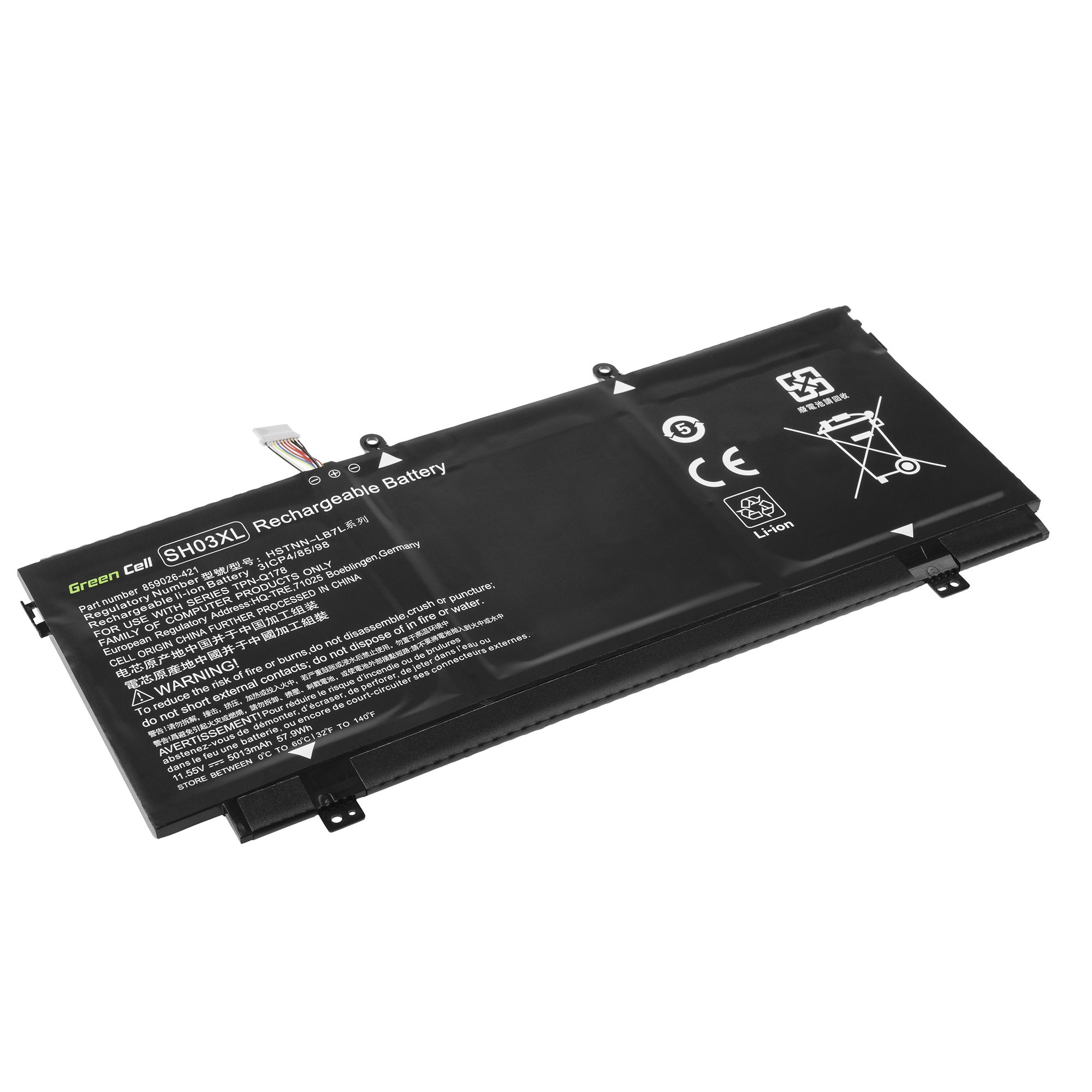 Batterij SH03XL voor HP Spectre x360 13-AC 13-W 13-W050NW 13-W071NW