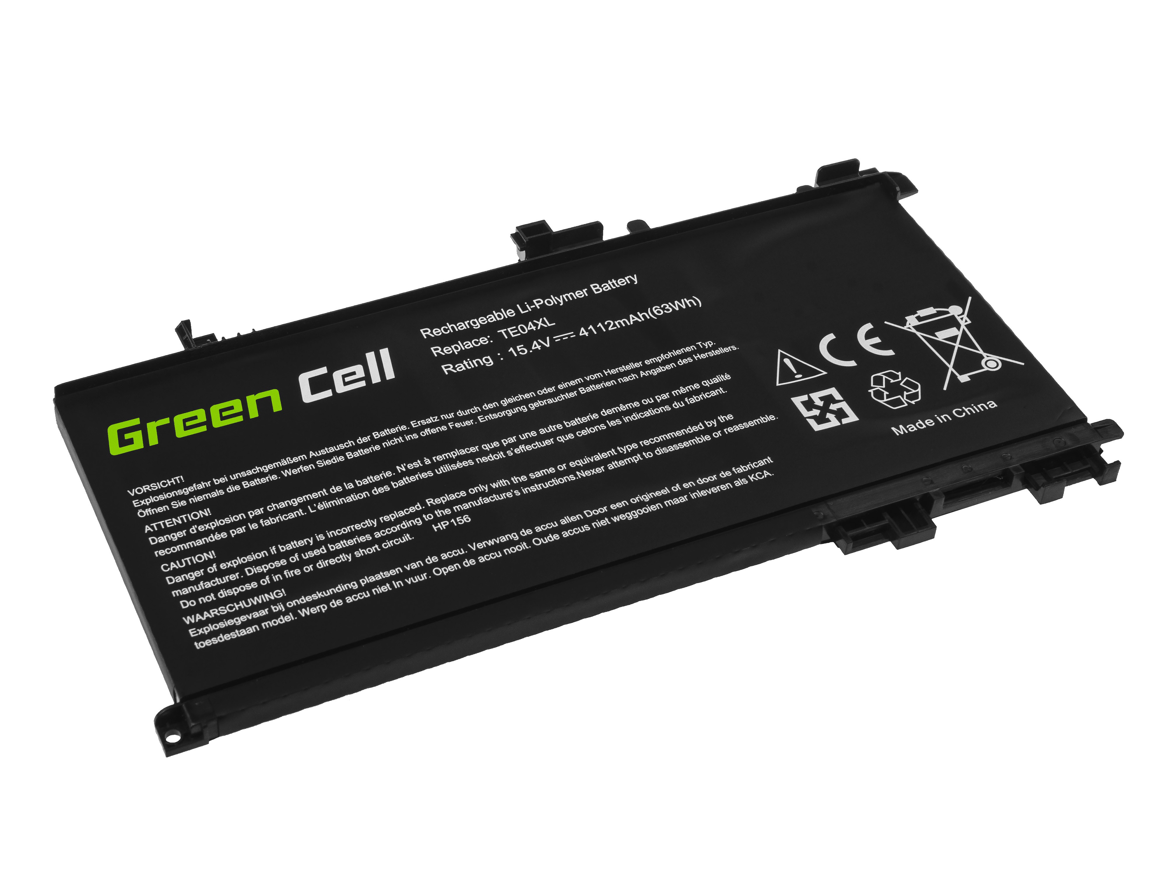 Batterij TE04XL voor HP Omen 15-AX 15-AX052NW 15-AX204NW 15-AX205NW 15-AX212NW 15-AX213NW Pavilion 15-BC050NW