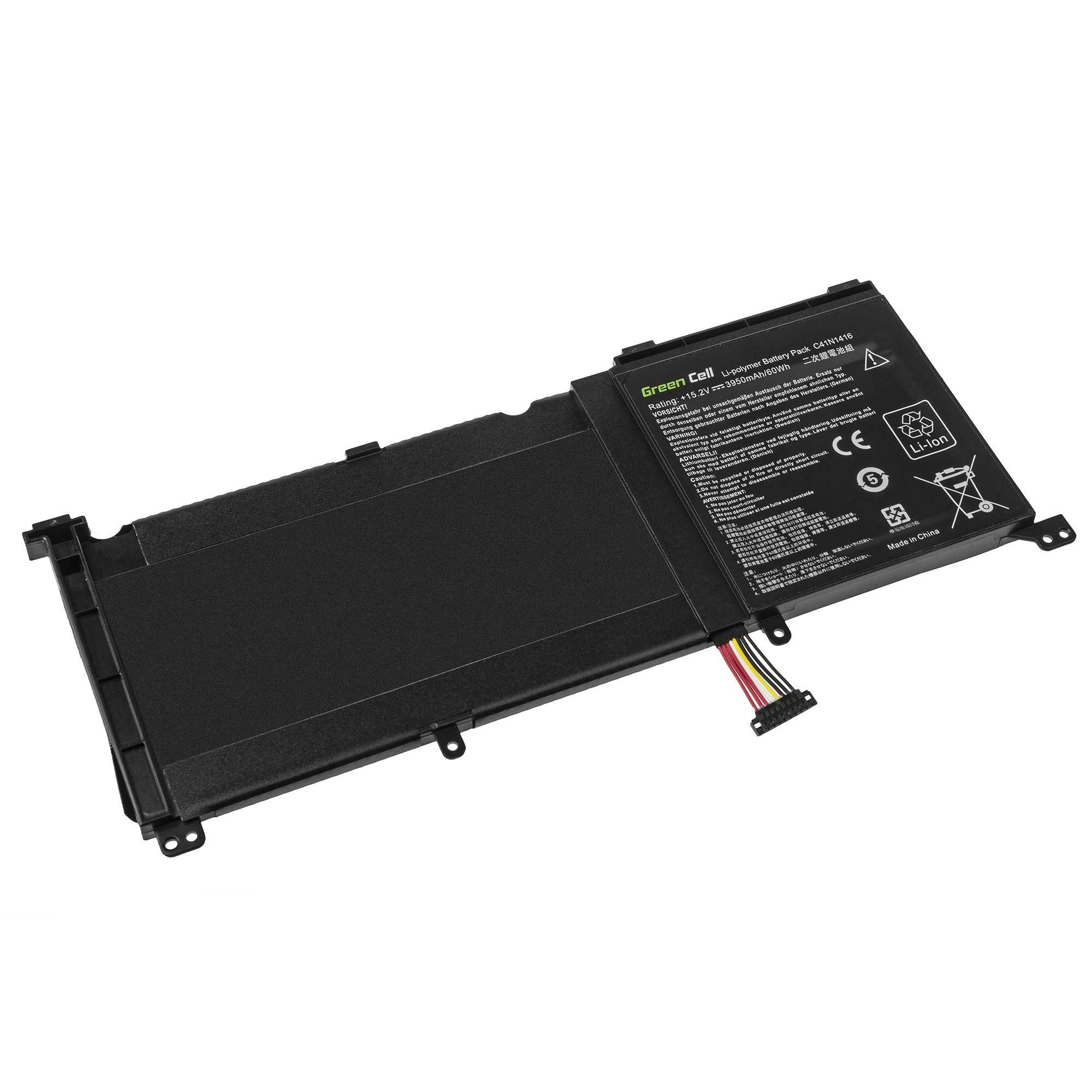 C41N1416 Batterij voor Asus G501J G501JW G501V G501VW Asus ZenBook Pro UX501 UX501J UX501JW UX501V UX501VW / 15,2V 3650 mAh