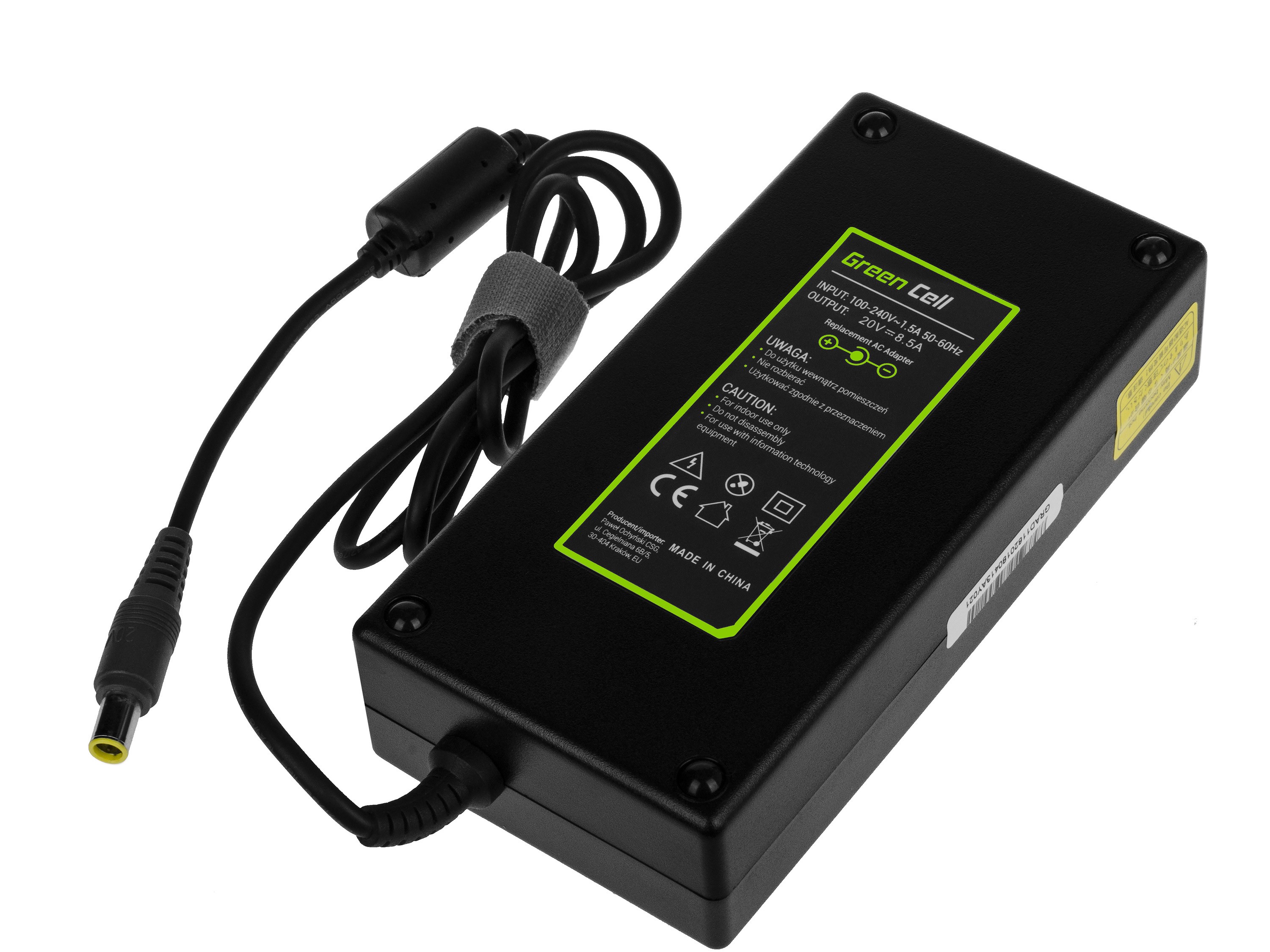 Oplader  AC Adapter voor Lenovo 170W / 20V 8.5A / 7.9mm-5.5mm PIN