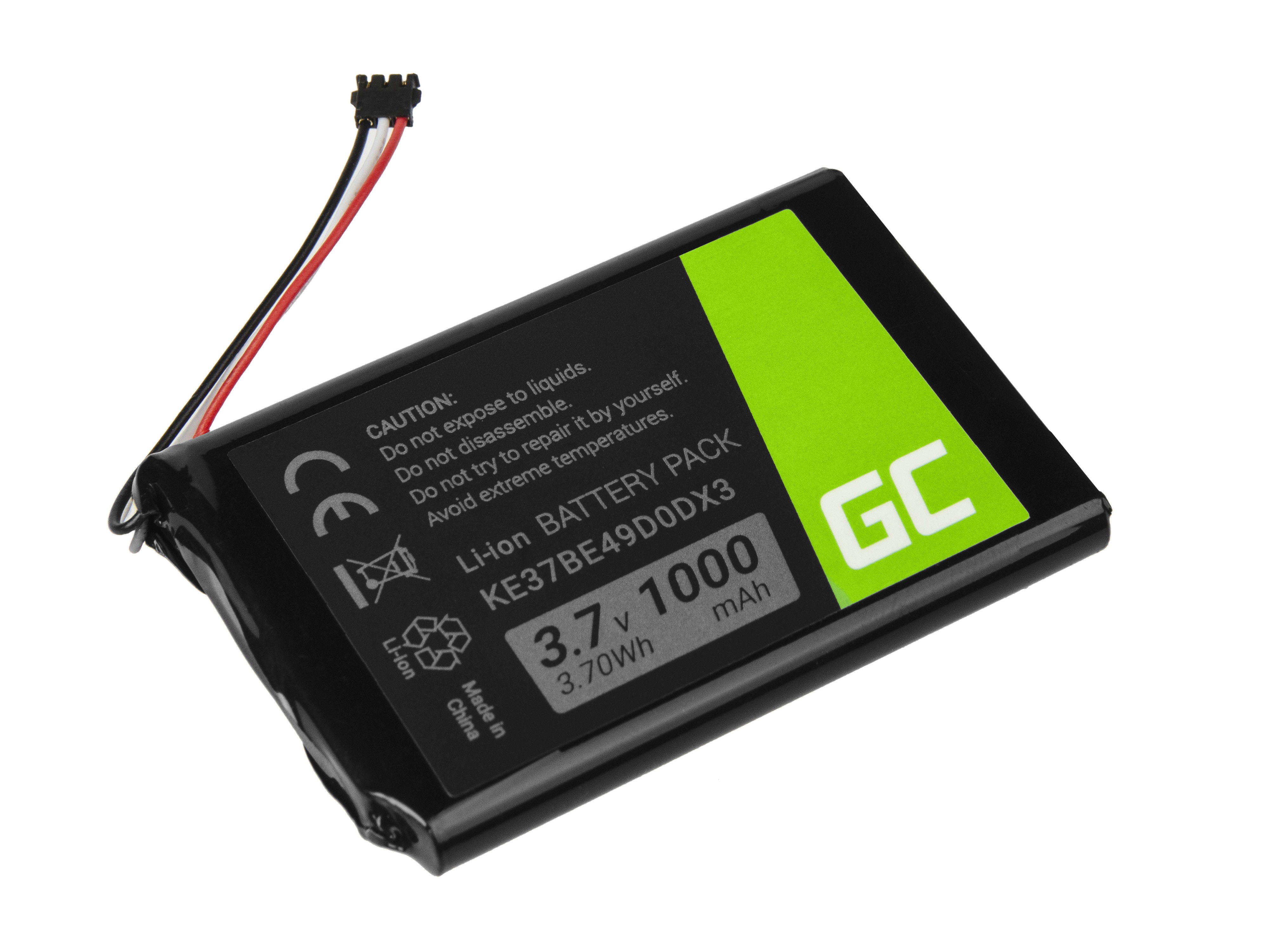 Batterij KE37BE49D0DX3 voor GPS Garmin Edge 800 810 Nuvi 1200 1260 2300 2460 2475 2515 2789LMT, 1000mAh