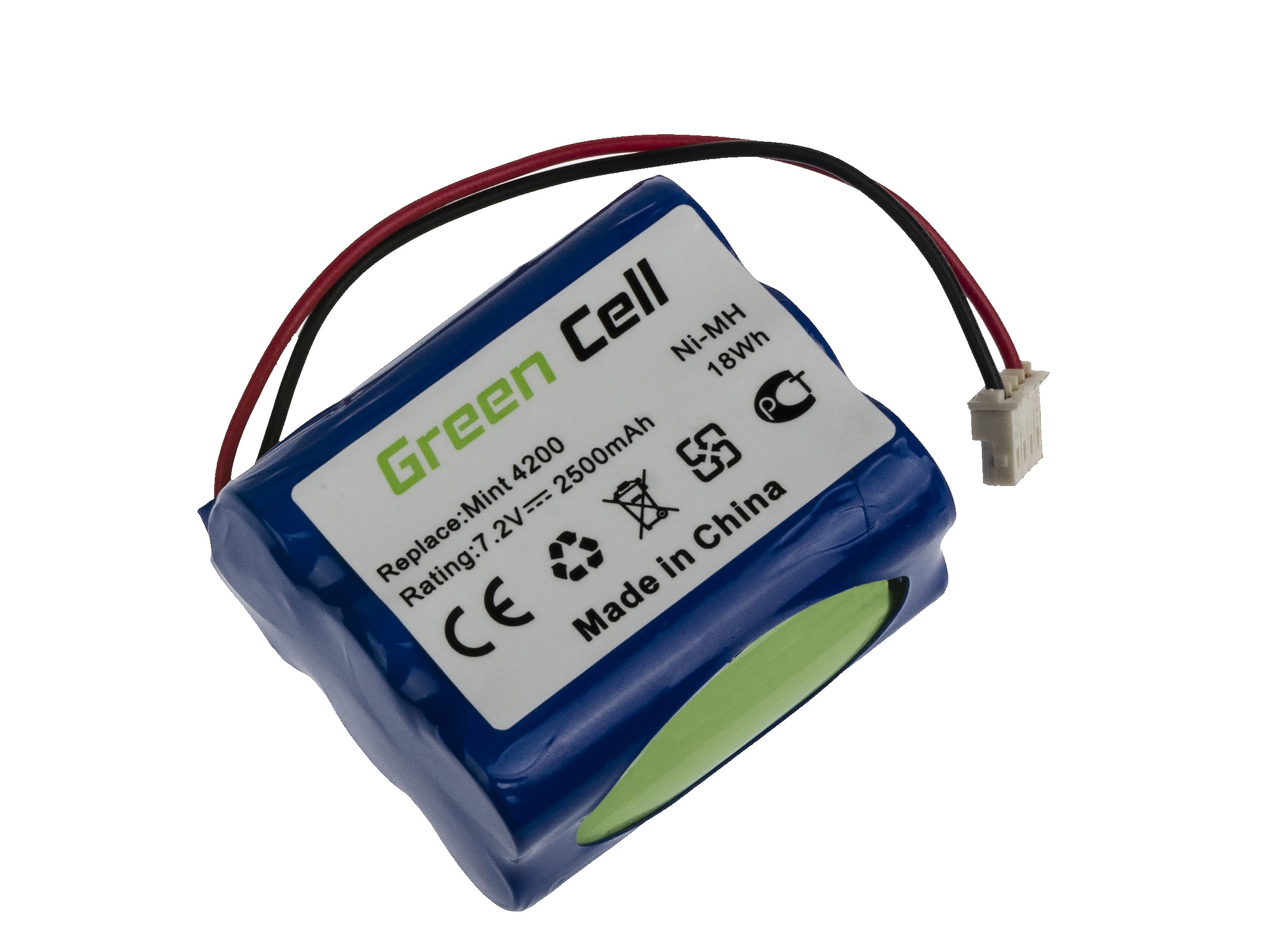 Groene cel batterij - iRobot Braava 320, 321, Mint 4200, 4205 - 2,5 Ah
