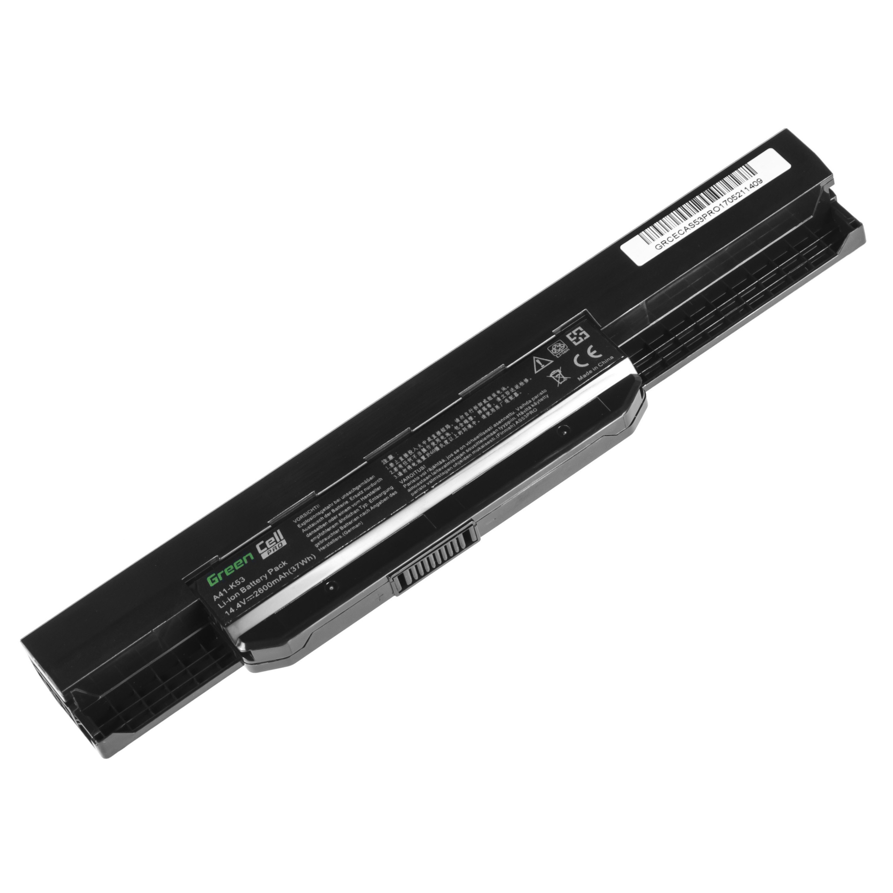 PRO Batterij voor Asus A31-K53 X53S X53T K53E / 14,4V 2600mAh