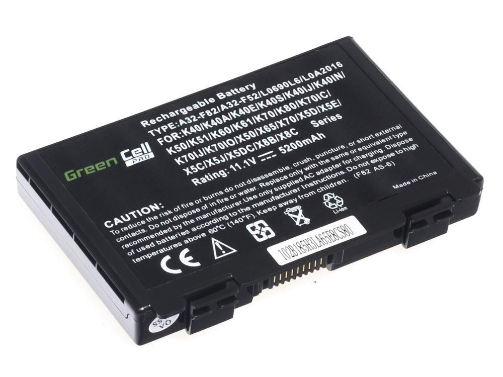 PRO Batterij voor Asus A32-F82 K40 K50 K60 K70 / 11,1V 5200mAh