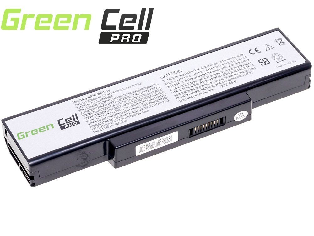 PRO Batterij voor Asus A32-K72 K72 K73 N71 N73 / 11,1V 5200mAh.