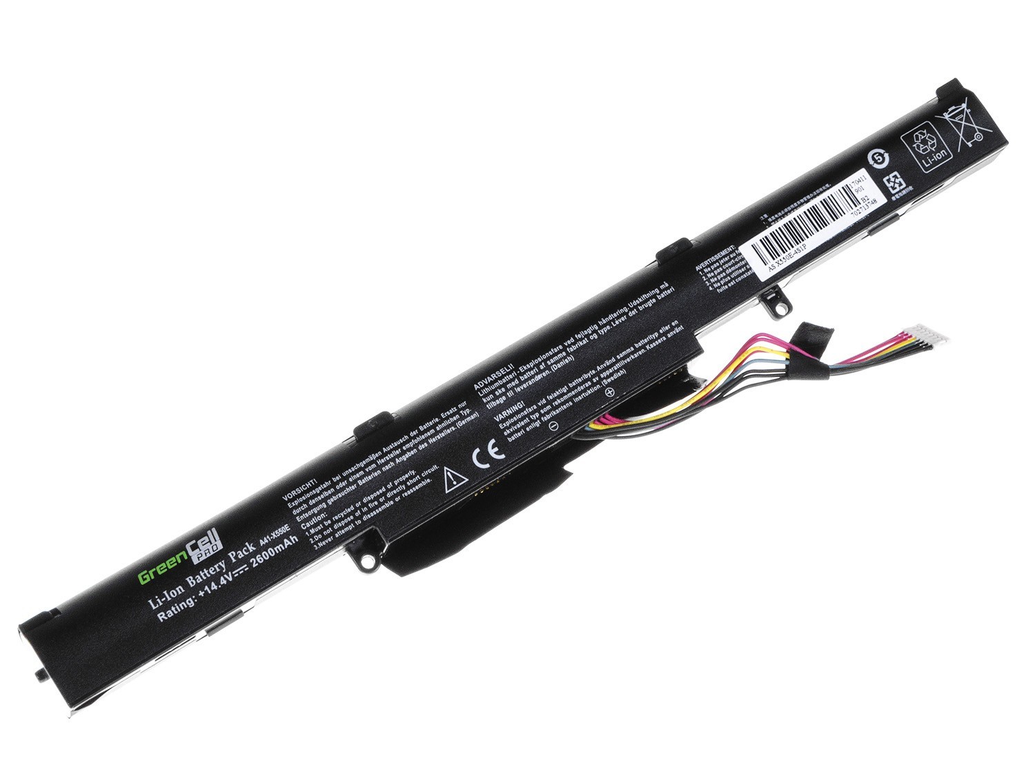 PRO Batterij voor Asus A41-X550E F550D F550DP F750L / 14,4V 2600mAh