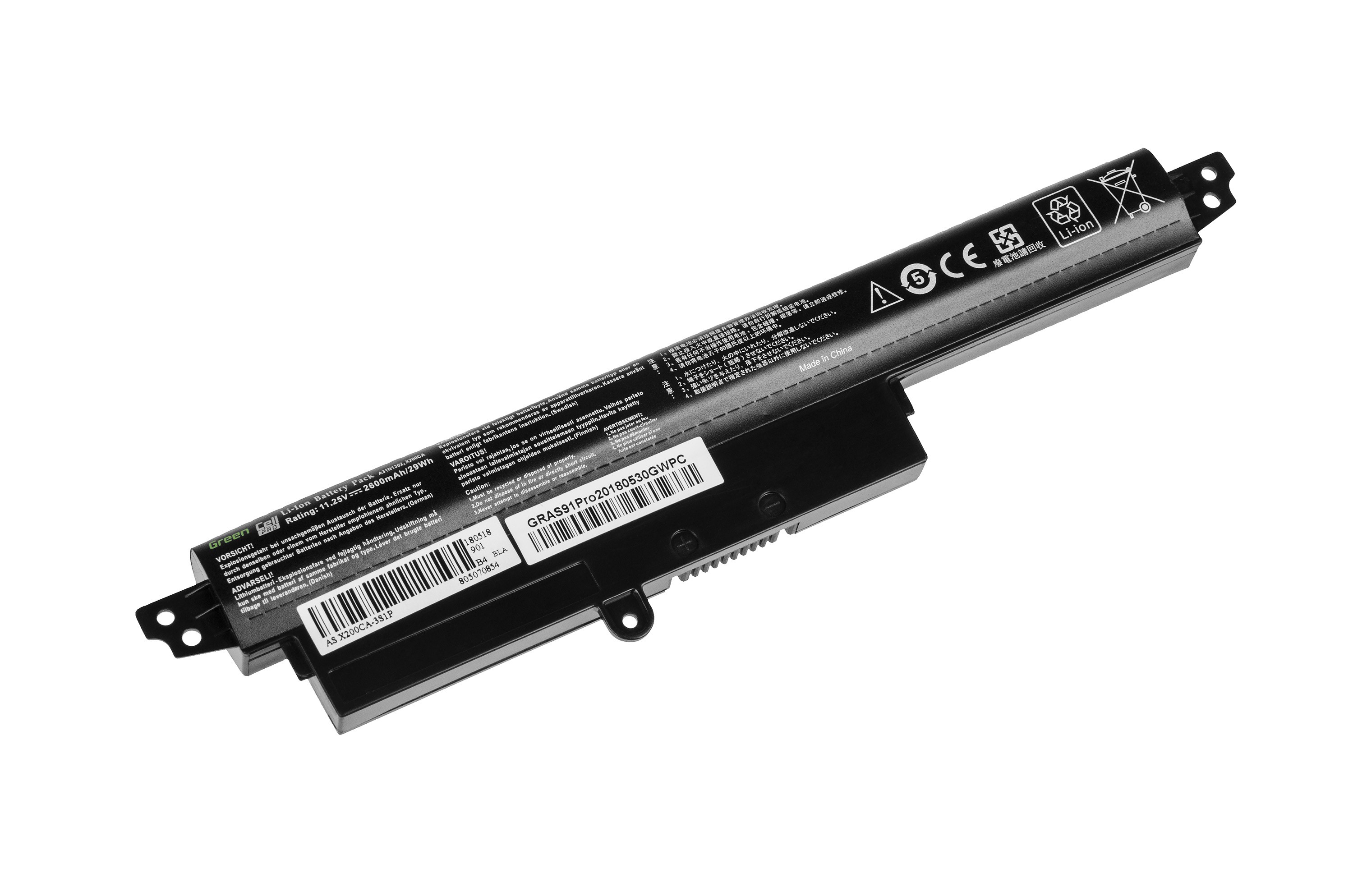 PRO Batterij voor Asus X200 X200C X200CA X200L X200LA / 11,25V 2600mAh