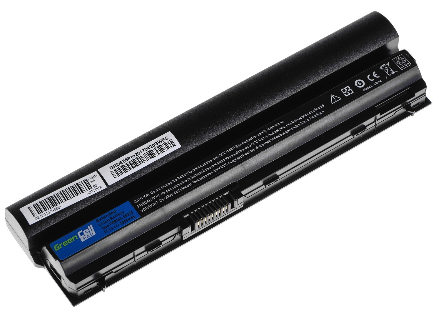PRO Batterij voor Dell Latitude E6220 E6230 E6320 E6320 / 11,1V 5200mAh