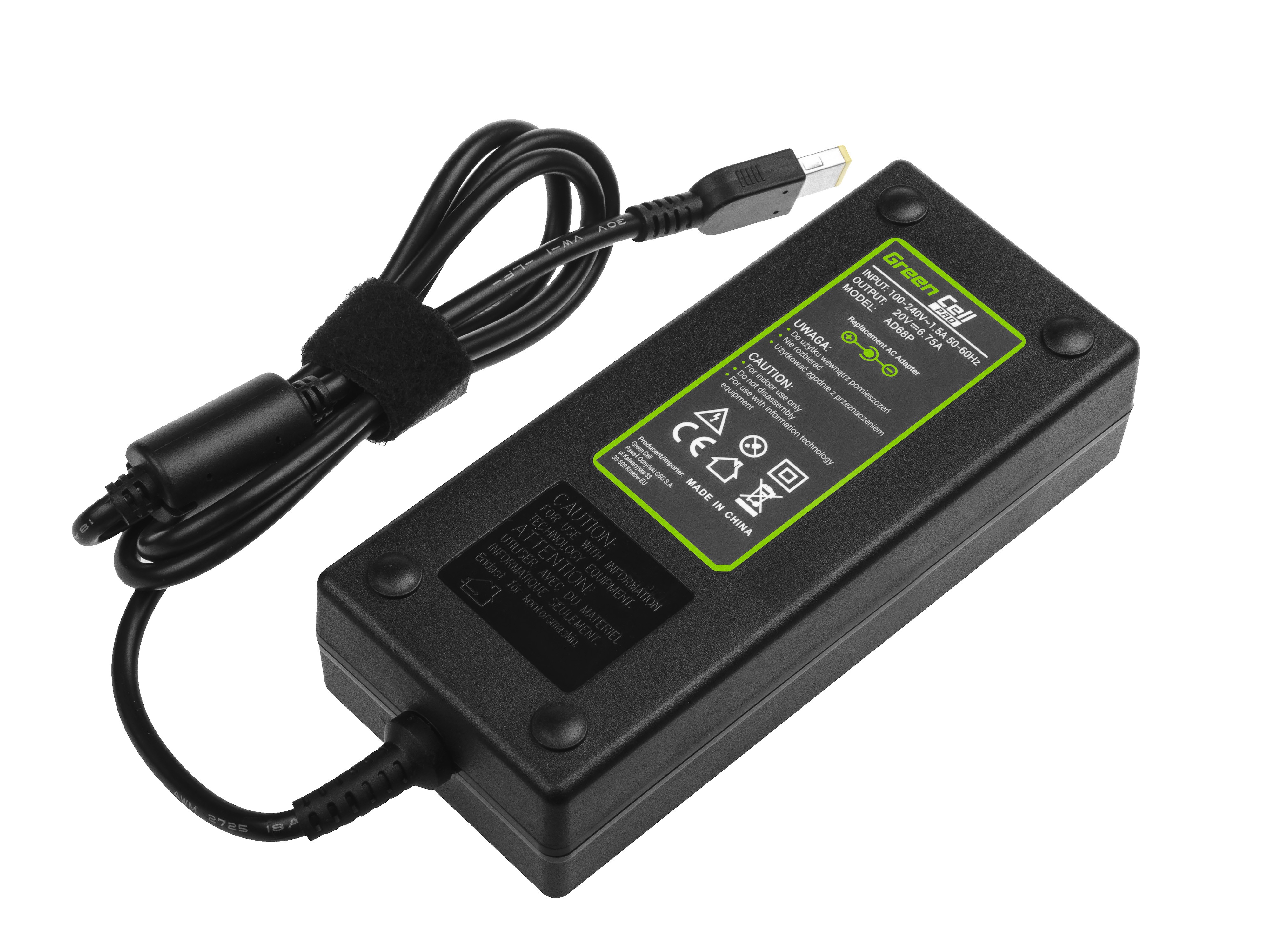 PRO Oplader  AC Adapter voor Lenovo Y70 Y50-70 Y70 Y70-70 Y520 Y700 Z710 700-15ISK ThinkPad W540 T4 20V 6.75A 135W