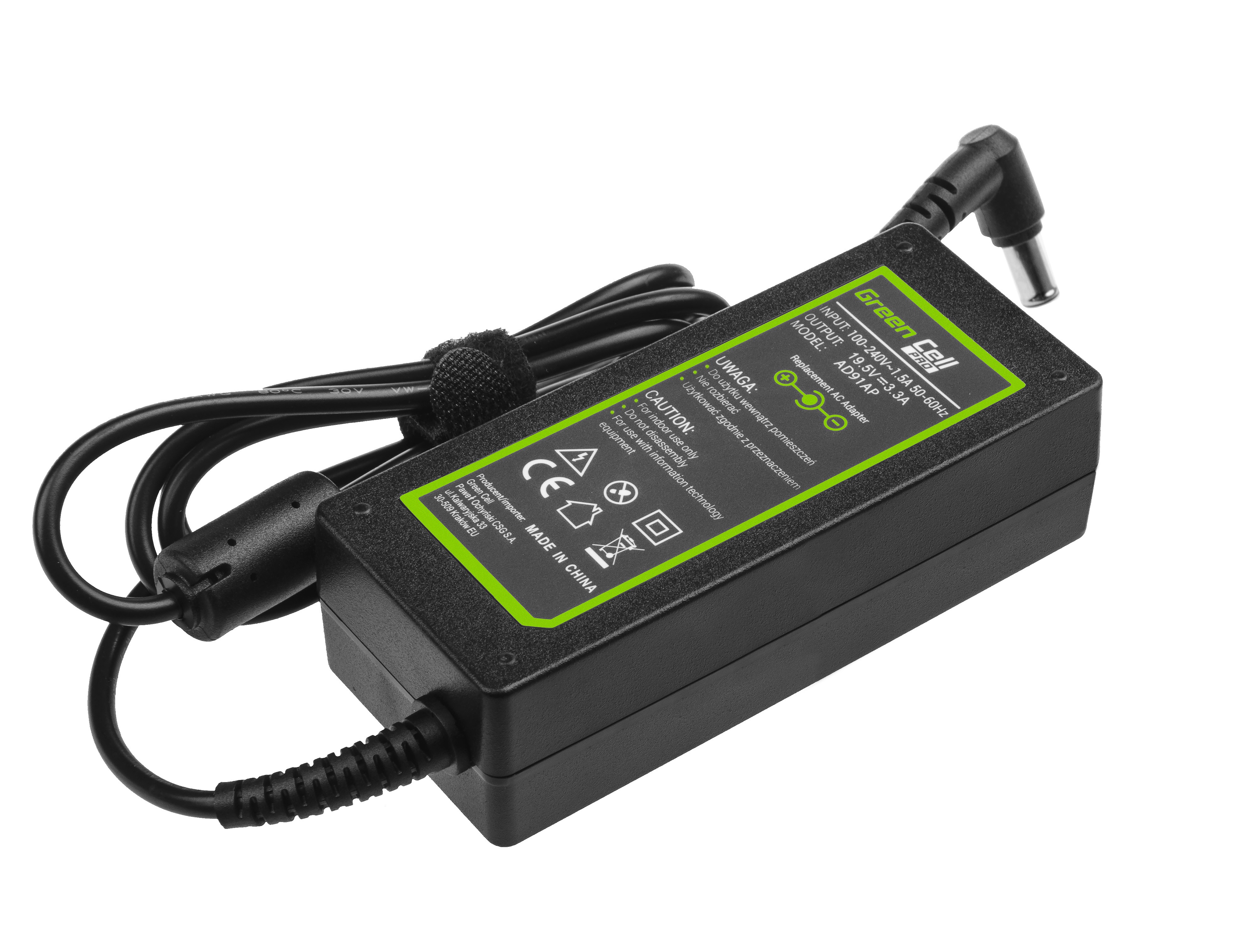PRO Oplader  AC Adapter voor Sony Vaio SVF14 SVF15 SVF152A29M SVF1521C6EW SVF15AA1QM 19.5V 3.34A 65W