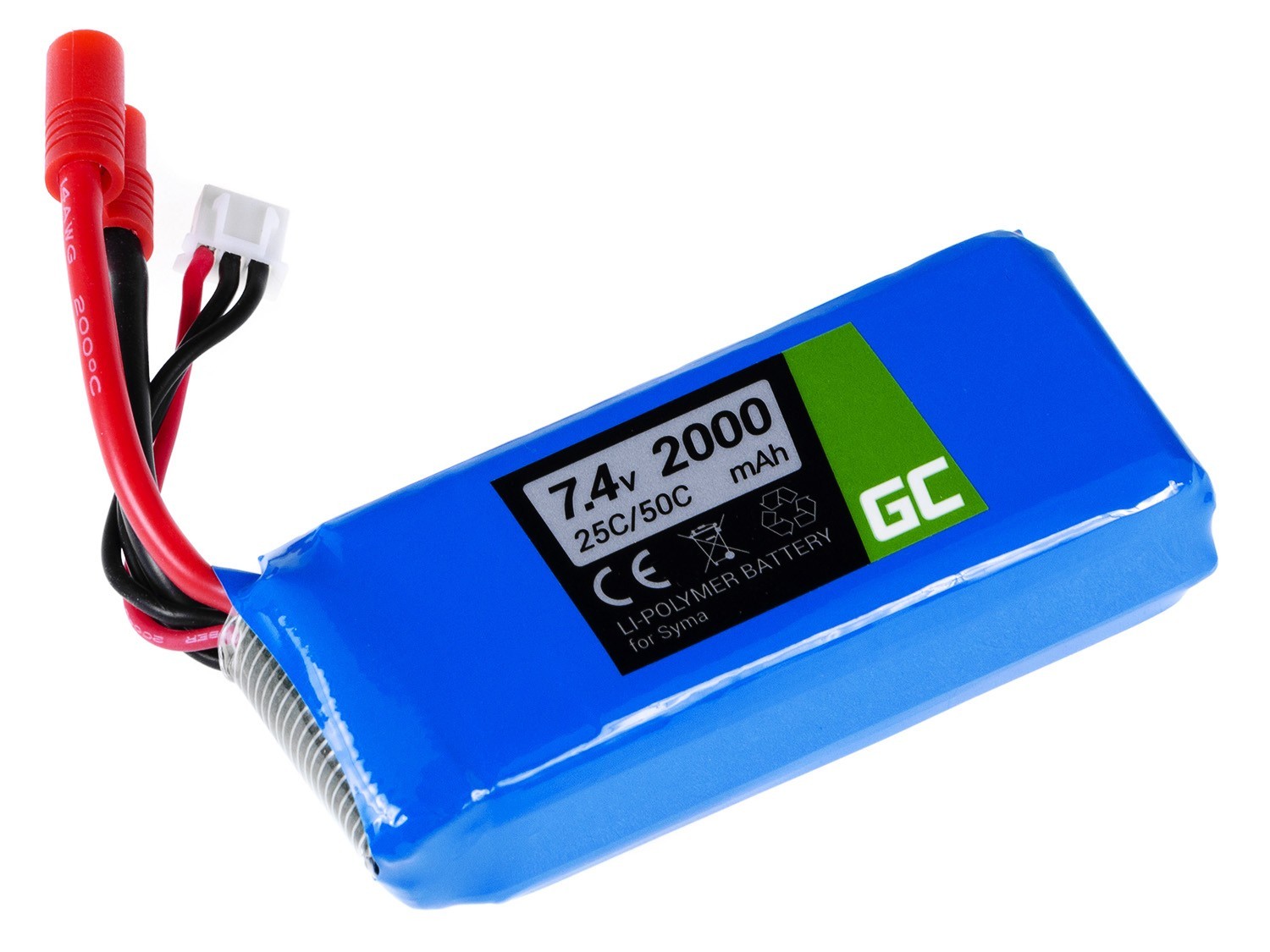 RC Batterij voor Syma X8C X8G X8HC X8HG X8HW X8W 7.4V 2000mAh