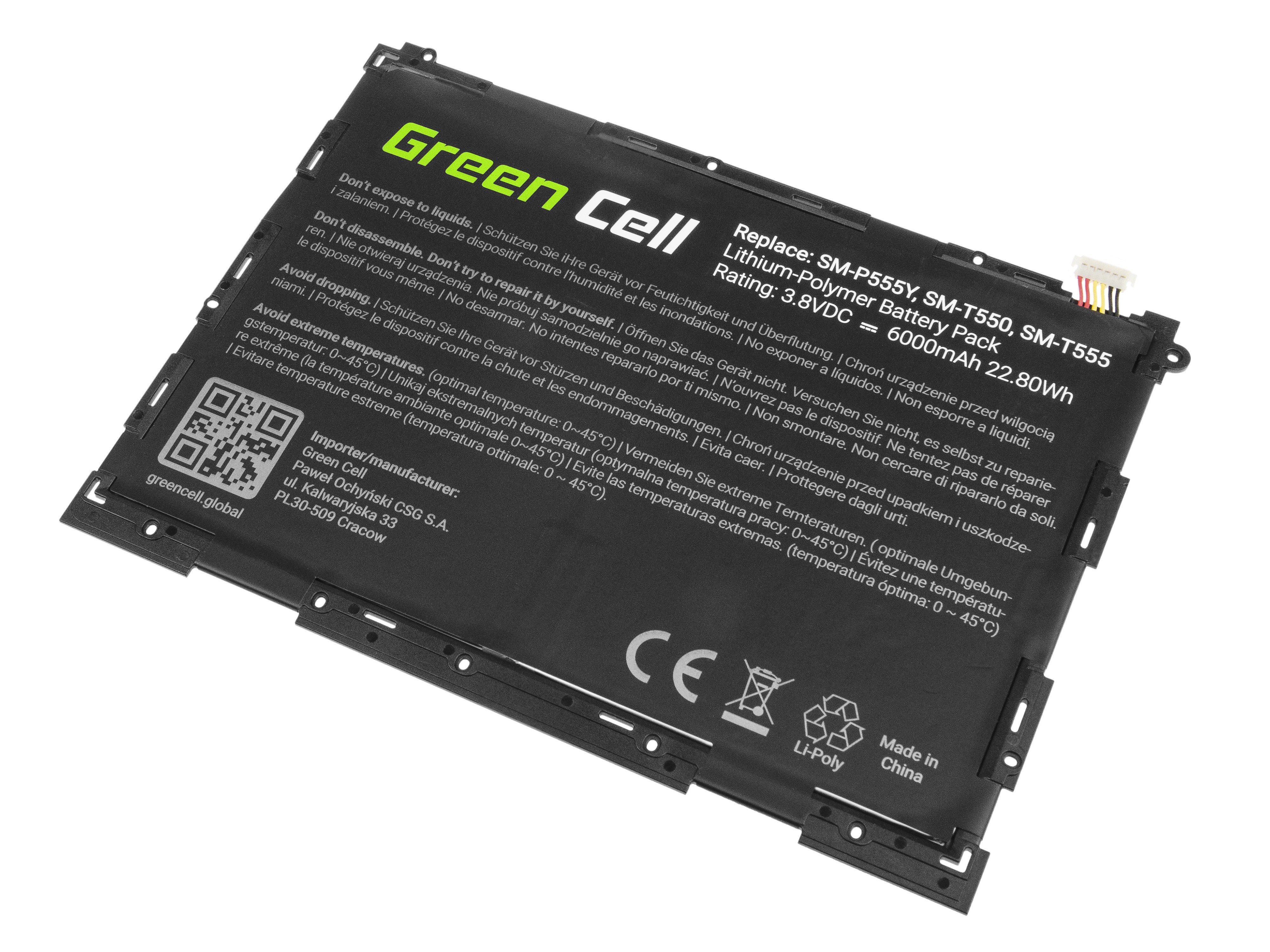 Tablet Batterij EB-BT550ABE Samsung Galaxy Tab A 9.7 T550 T555