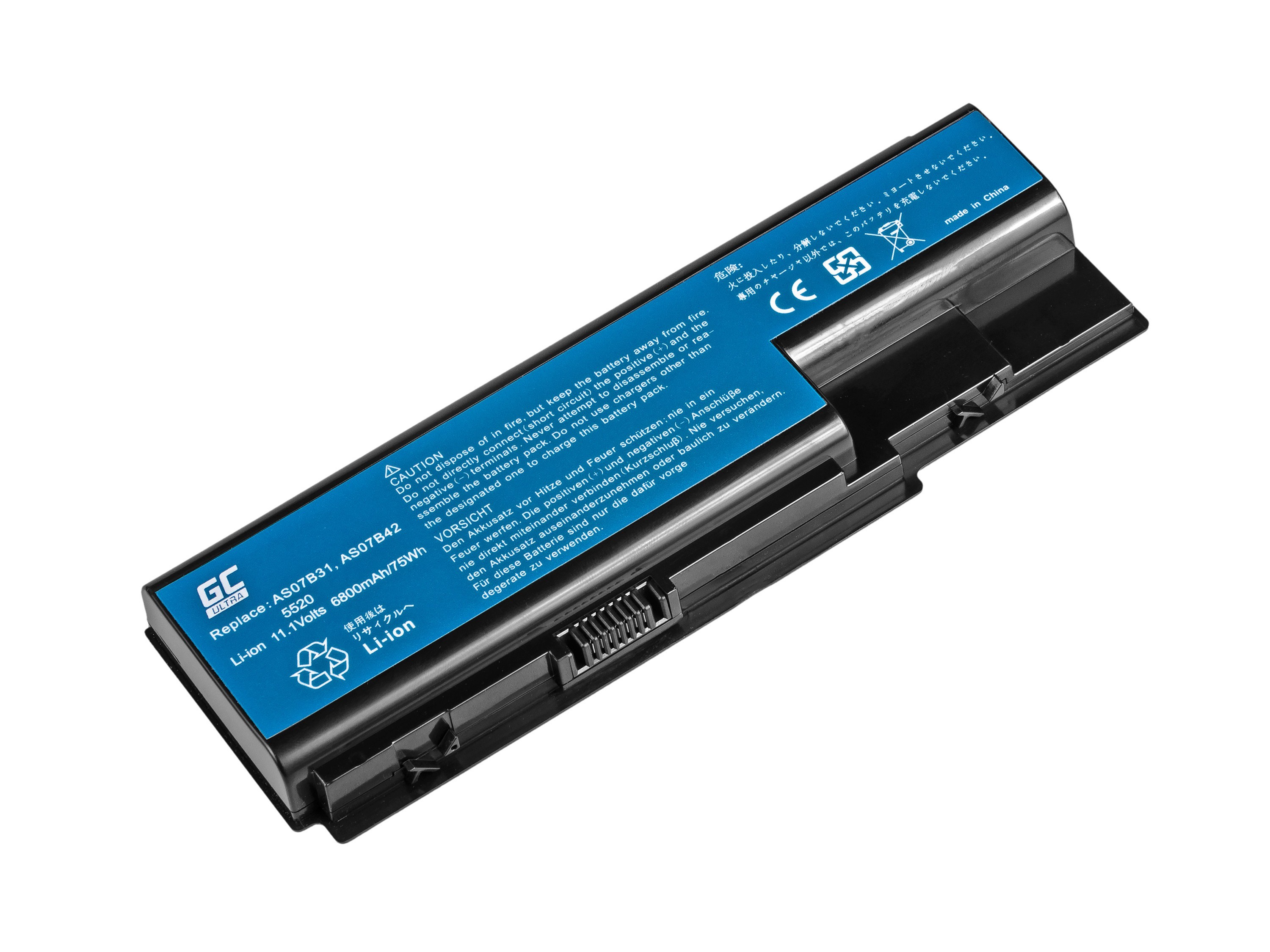 ULTRA Batterij voor Acer Aspire 5520 AS07B31 AS07B32 / 11,1V 6800mAh
