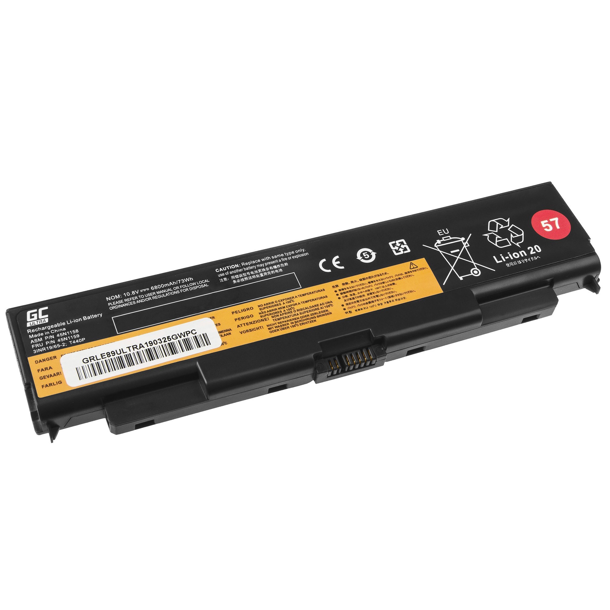 ULTRA Batterij voor Lenovo ThinkPad T440p T540p W540 W541 L440 L540