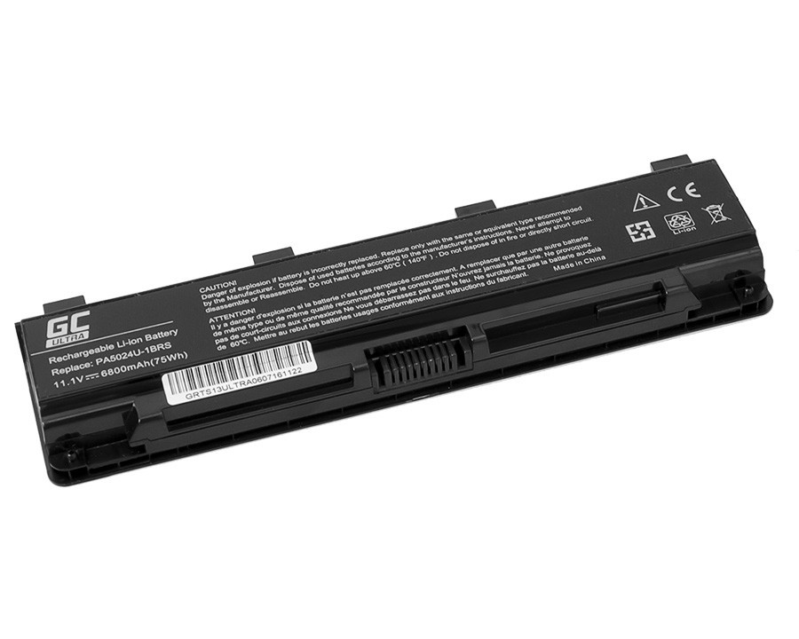 ULTRA Batterij voor Toshiba Satellite C850 C855 C870 L850 L855 PA5024U-1BRS / 11,1V 6800mAh