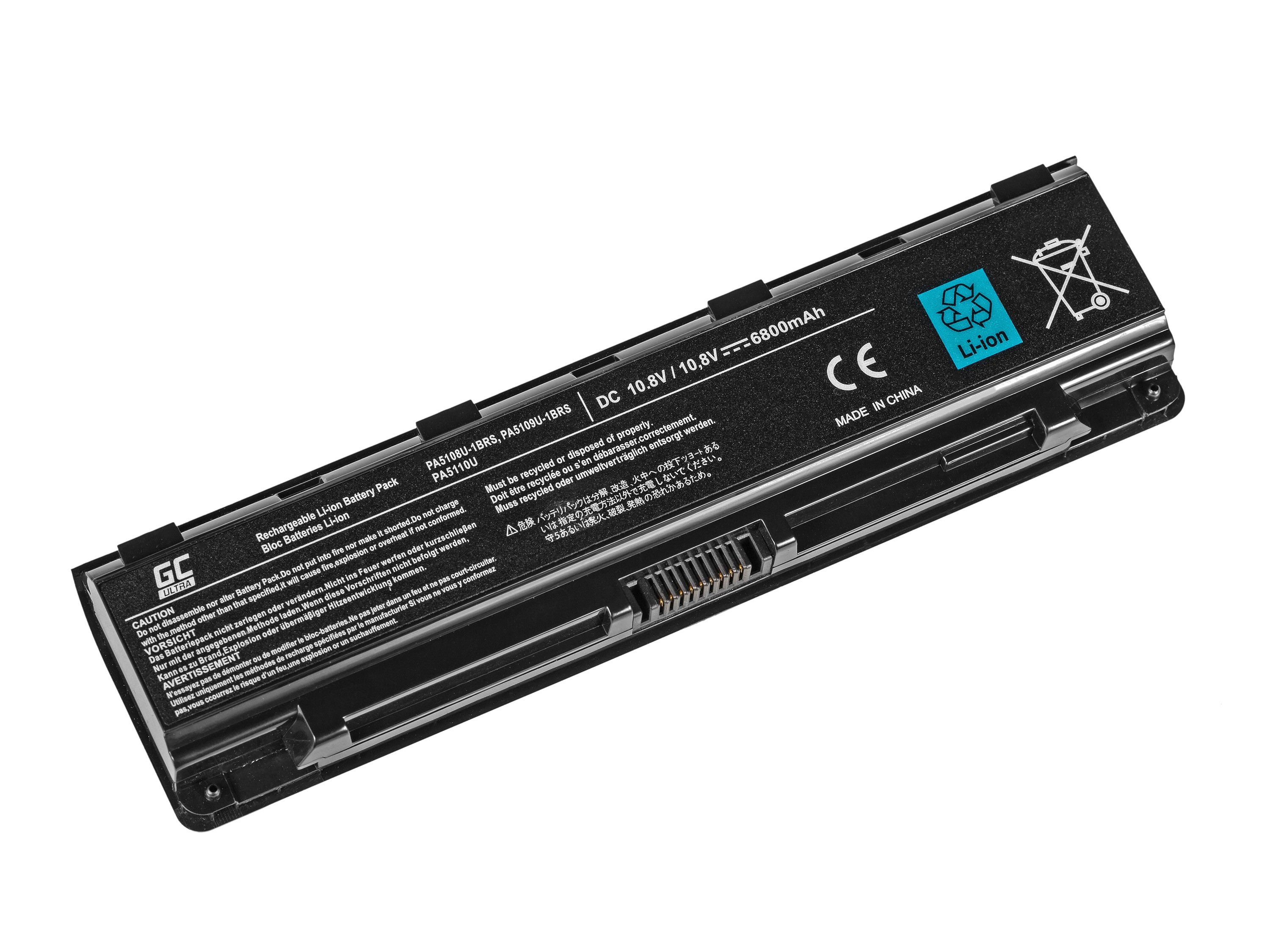 ULTRA Batterij voor Toshiba Satellite C850 C855 C870 L850 L855 PA5109U-1BRS / 11,1V 5200mAh