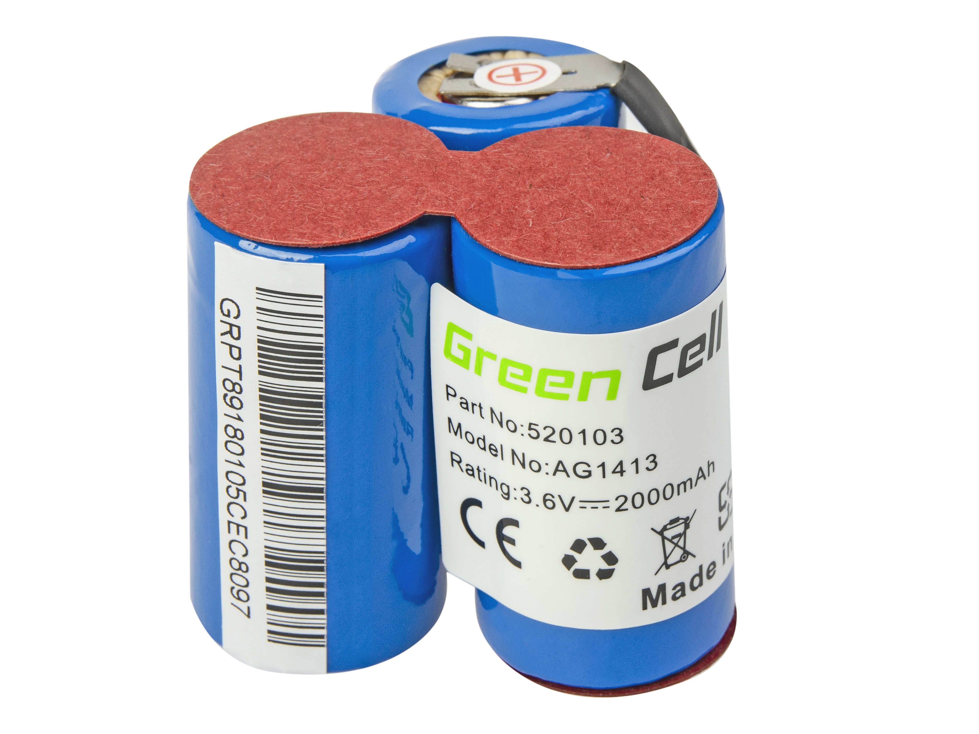 Stofzuiger Batterij voor AEG Liliput AG1411 AG1412 AG1413