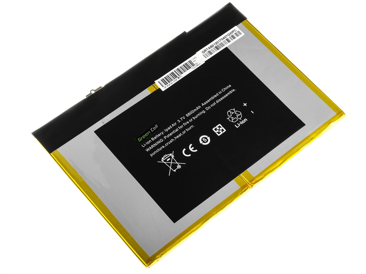 Batterij A1484 voor Apple iPad Air 1 Generation A1474 A1475 A1476