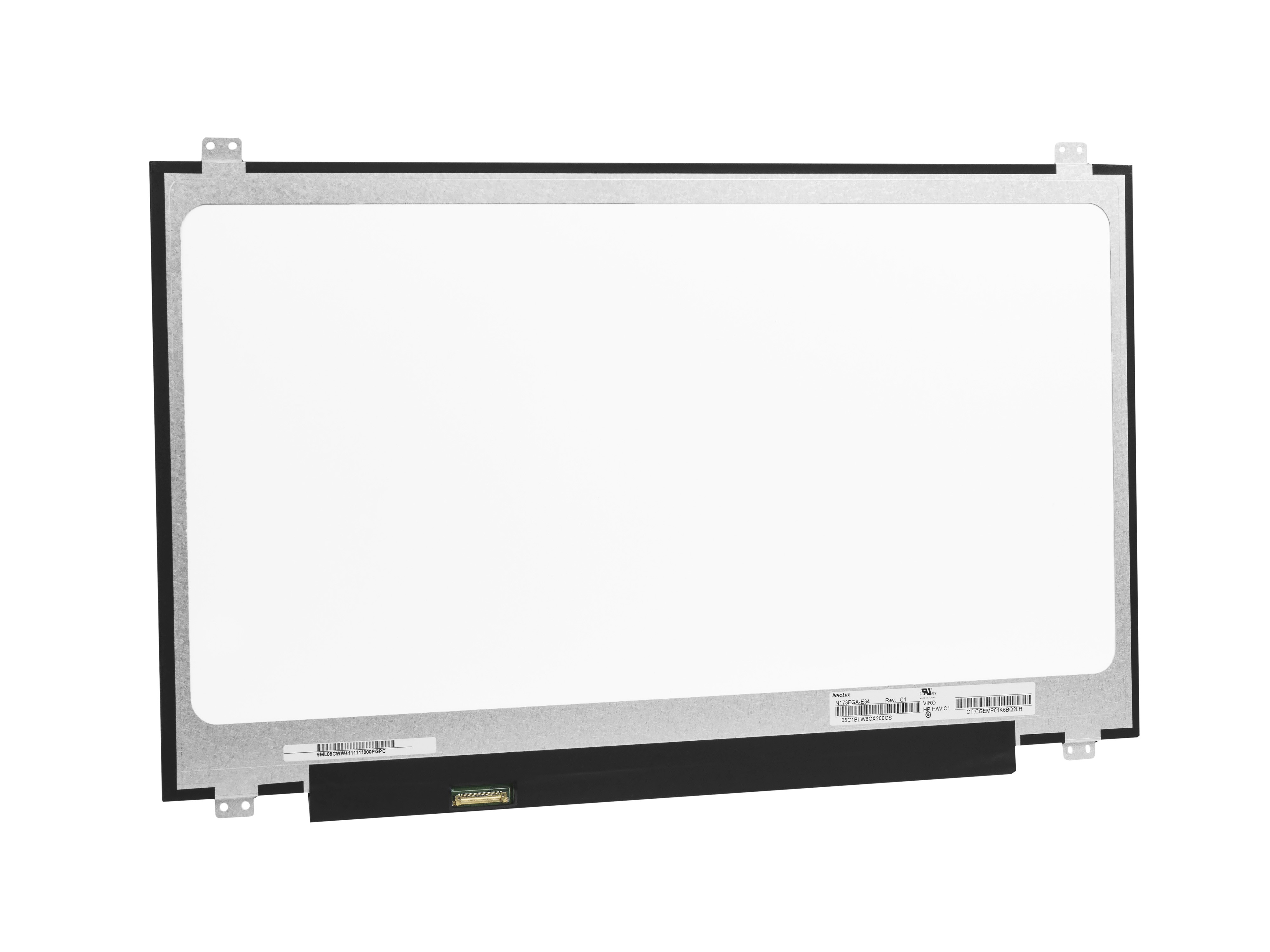 Innolux laptop LCD N173FGA-E34 17.3 Inch 1600x900 HD+, eDP 30 pin, Mat
