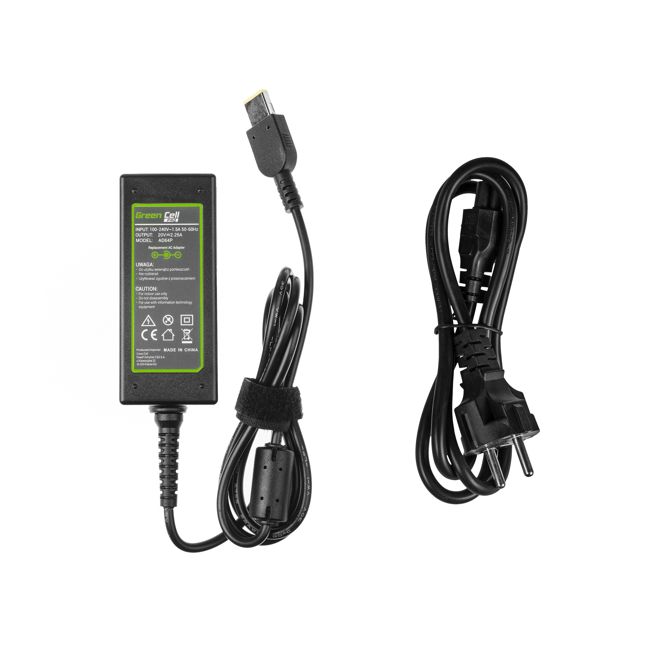 AC adapter PRO 20V 2.25A 45W voor Lenovo G50-30 G50-70 G505 Z50-70 ThinkPad T440 T450 IdeaPad S210