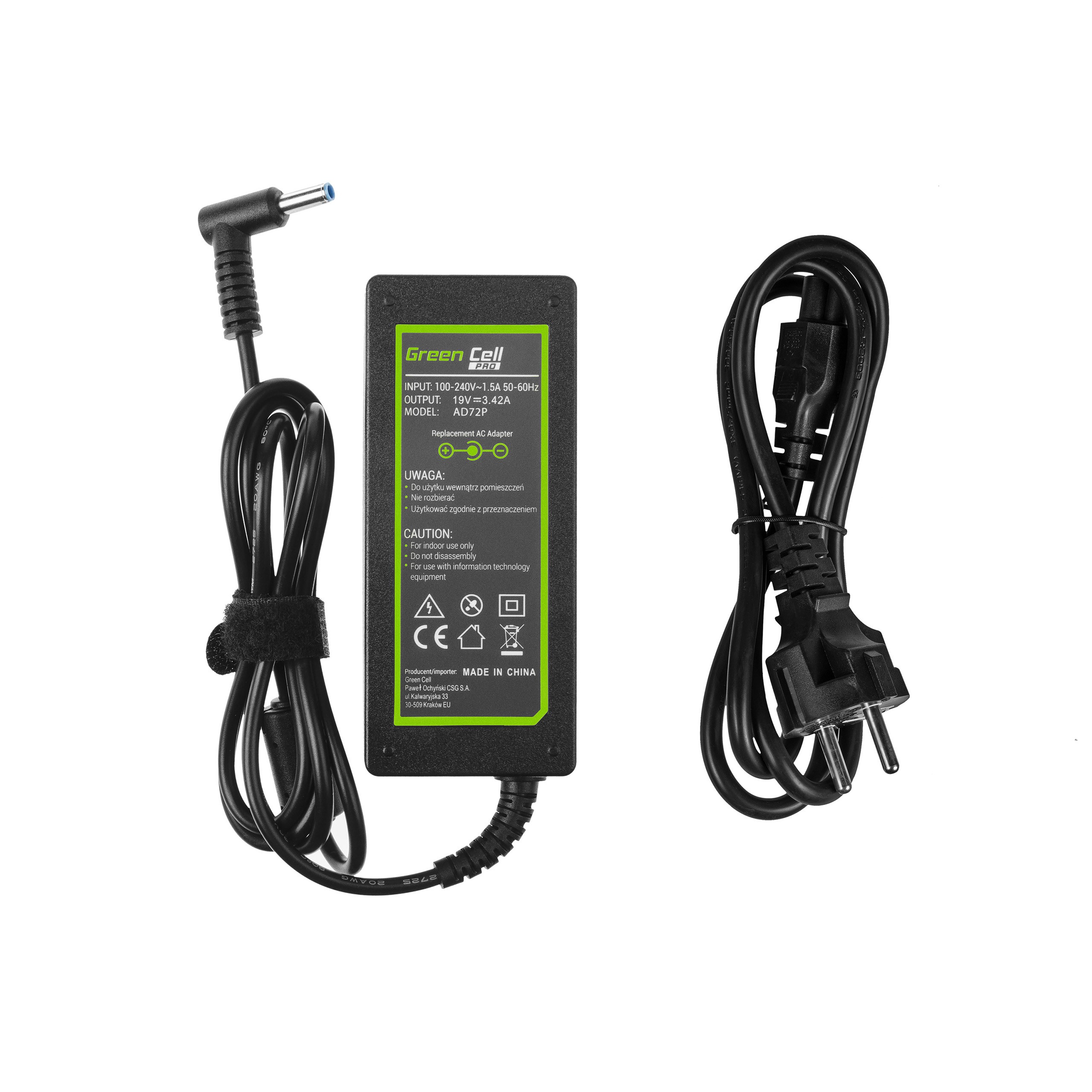 AC adapter PRO 19V 3.42A 65W voor AsusPro BU400 BU400A PU551 PU551L PU551LA PU551LD PU551J PU551JA
