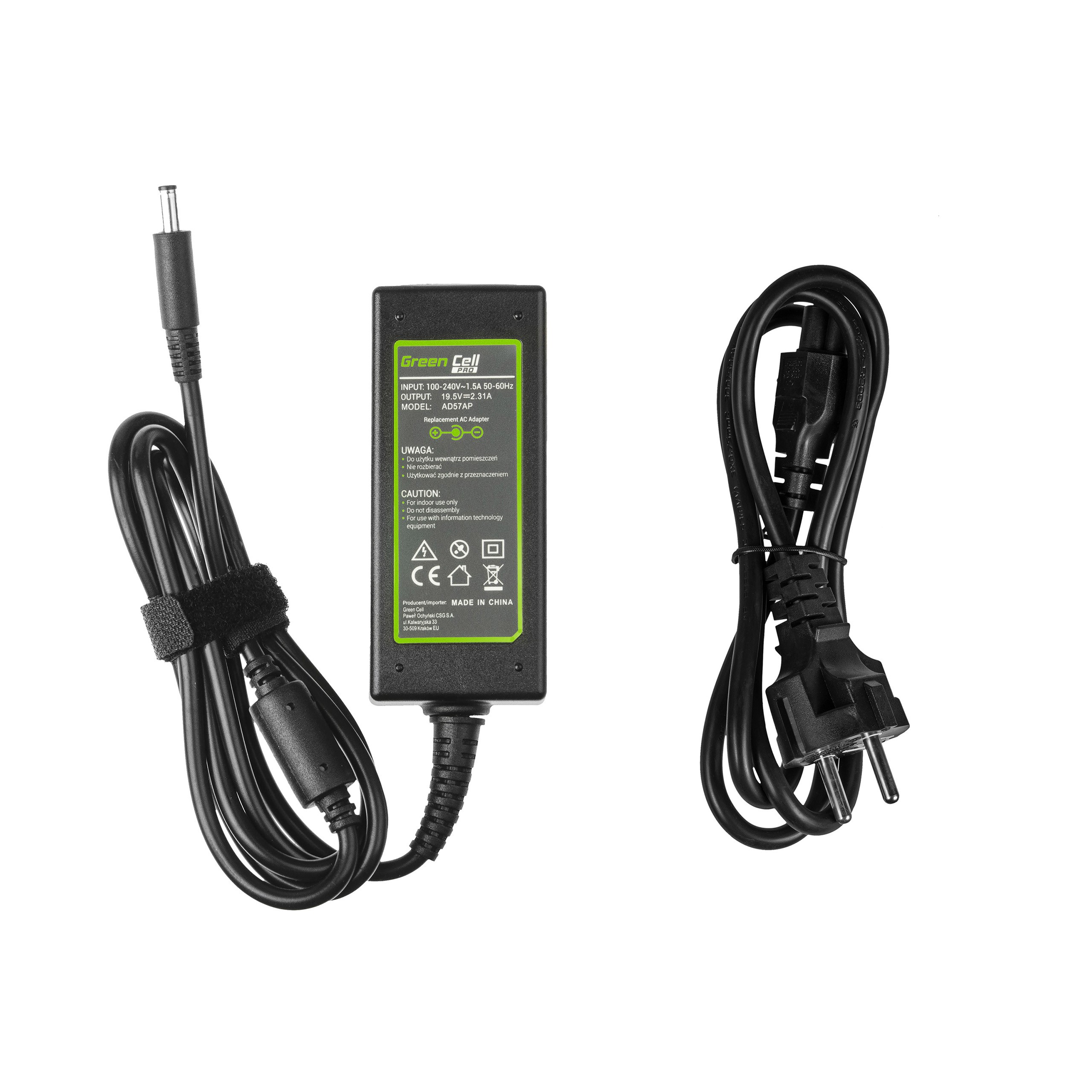 AC adapter PRO 19.5V 2.31A 45W voor Dell XPS 13 9343 9350 9360 Inspiron 15 3552 3567 5368 5551 5567
