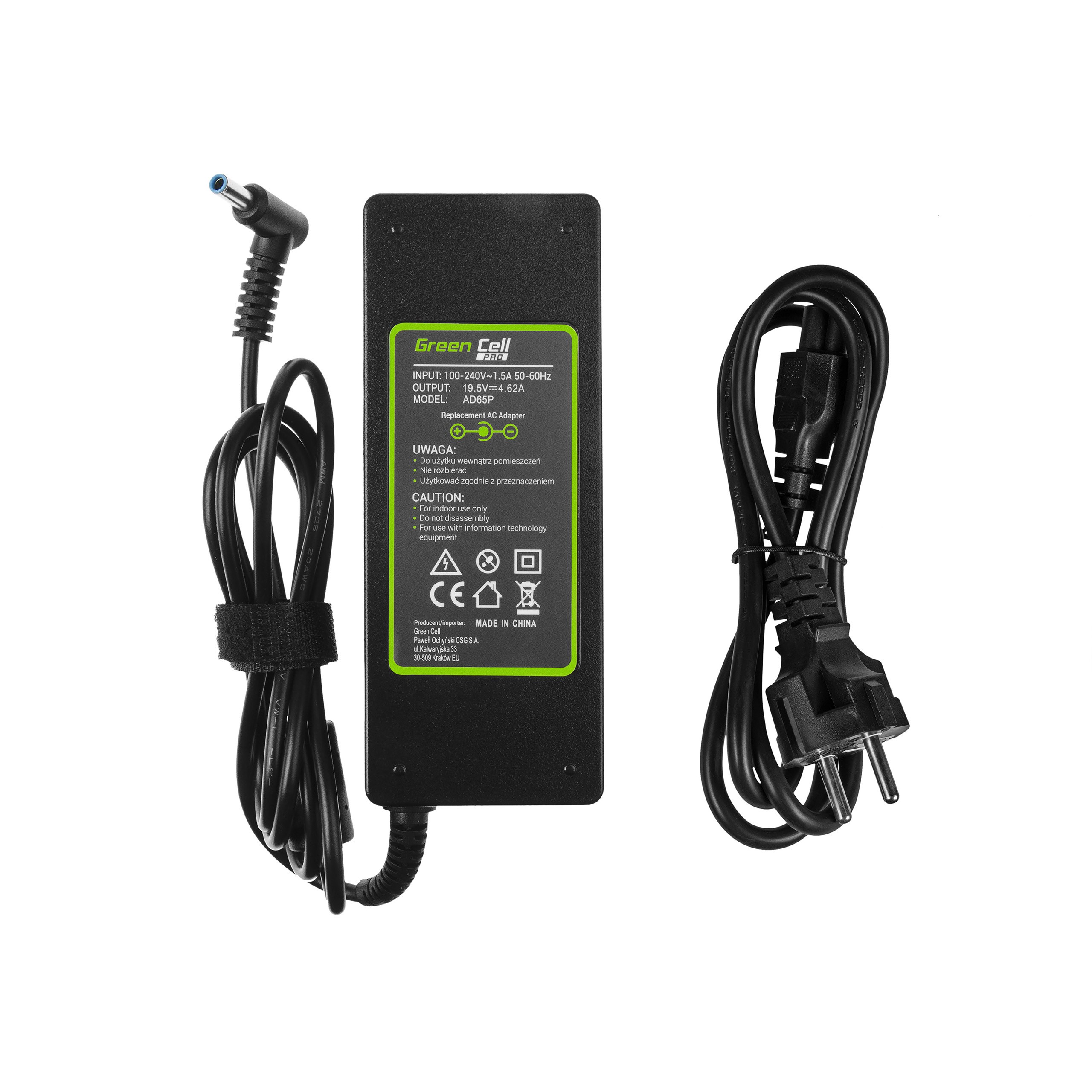 AC adapter PRO 19.5V 4.62A 90W voor HP 250 G2, ProBook 650 G2, G3, Pavilion 15-N, 15-N025SW, 15-N065SW, 15-N070SW,