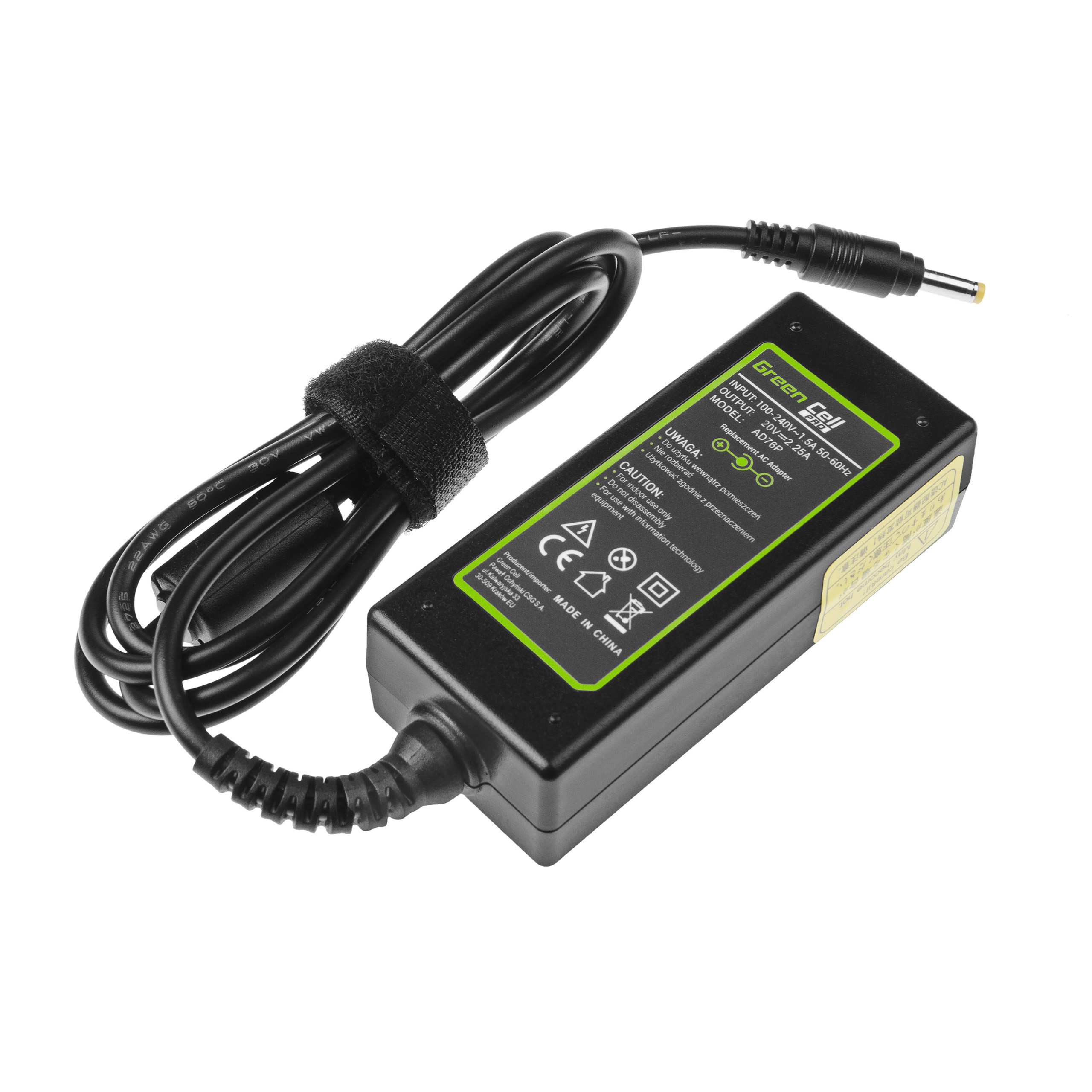 AC adapter PRO 20V 2.25A 45W voor Lenovo IdeaPad 100 100-15IBD 100-15IBY 100s-14IBR 110 110-15IBR Yoga 510 520