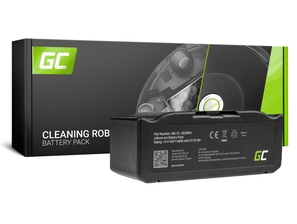 Batterij (6,8 Ah 14,4 V) ABL-D1, 4624864 voor iRobot Roomba e5, e6, i3, i3 +, i7, i7 +, i8, i8 + thumbnail 3