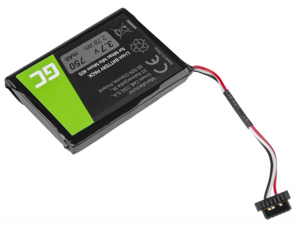 CS-MIV400SL T300-3 batterij voor GPS Moov 500 510 560 580 N210, Li-Ion 750mAh 3.7V thumbnail 4