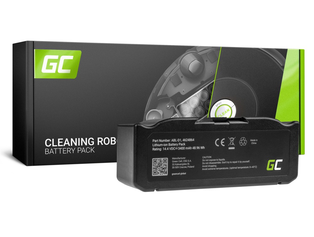 Batterij (3,4 Ah 14,4 V) ABL-D1, 4624864 voor iRobot Roomba e5, e6, i3, i3 +, i7, i7 +, i8, i8 + thumbnail 3