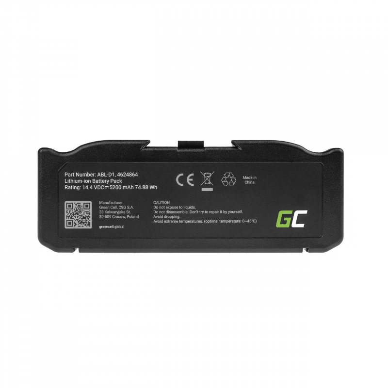 Batterij (5,2 Ah 14,4 V) ABL-D1, 4624864 voor iRobot Roomba e5, e6, i3, i3 +, i7, i7 +, i8, i8 +