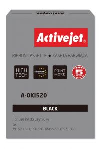 ActiveJet A-OKI520 Printerlinten voor OKI-printers; OKI 9002315 Vervanging; Opperste; zwart