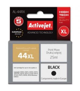ActiveJet Al-44RX-inkt voor Lexmarkprinter; Lexmark 44XL 18YX144 vervanging; Premie; 25 ml; zwart