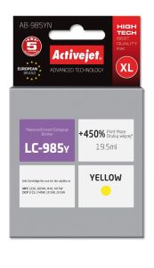 ActiveJet AB-985YN inkt voor brother printer; Brother LC985Y vervanging; Opperste; 19,5 ml; geel