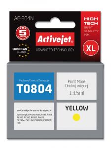 ActiveJet AE-804N-inkt voor Epson-printer, Epson T0804-vervanging; Opperste; 13,5 ml; geel