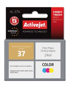 ActiveJet al-37n inkt voor Lexmark-printer; Lexmark 37 18C2180E vervanging; Opperste; 24 ml; kleur