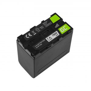 Batterij NP-F960 NP-F970 NP-F975 voor Sony 7.4V 7800mAh