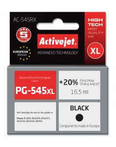 ActiveJet AC-545RX-inkt voor Canon-printer; Canon PG-545 XL-vervanging; Premie; 18 ml; kleur