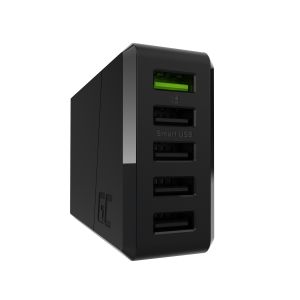 3-poort charger GC ChargeSource 5 5xUSB 52W met Ultra Charge en Smart Charge