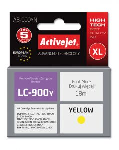 ActiveJet AB-900YN INK voor brother printer; Brother LC900Y vervangen; Opperste; 17,5 ml; geel