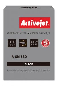 ActiveJet A-OKI320 Printerlinten voor OKI-printers; OKI 9002303 Vervanging; Opperste; zwart
