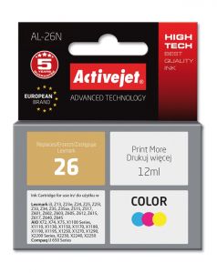 ActiveJet Al-26N inkt voor Lexmark-printer; Lexmark 26 10N0026 Vervanging; Opperste; 12 ml; kleur