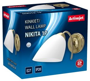 ActiveJet Spot Lamp Nikita 1P E27 1x60W patine