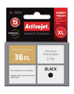 ActiveJet al-36nx-inkt voor Lexmark-printer; Lexmark 36XL 18C2170E vervanging; Opperste; 17 ml; zwart