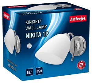 ActiveJet Spot Lamp Nikita 1P E27 1x60 W Nikkel