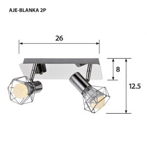 ActiveJet Aje-Blanka 2P plafondlamp