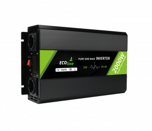 EcoLine - Omvormer 12V Naar 220V / 230V - 2000w Vermogen - Zuivere sinus – Auto Omvormer